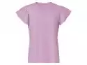Esmara T-Shirt Damski Z Bawełny, Lekko Taliowany (L (44/46), Fioletowy)