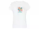 Esmara T-Shirt Damski Z Bawełny, Lekko Taliowany (L (44/46), Biały)
