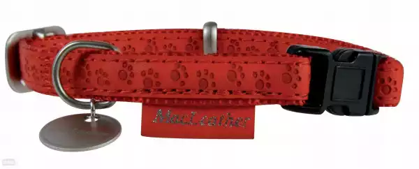 Zolux Obroża Dla Psa Mac Leather Czerwona 10 Mm