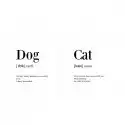 Art Canvas Zestaw 2 Plakatów Dog Cat 50 X 70 Cm