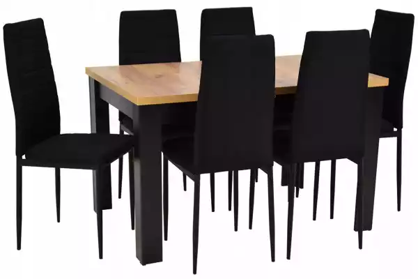Zestaw Kuchenny Stół Rozkładany Z 6 Krzesłami