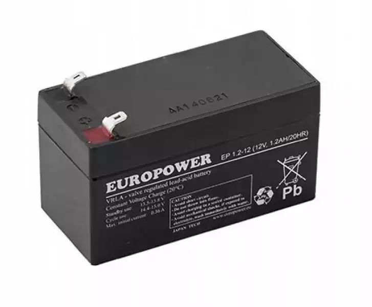 Akumulator Żelowy Agm Europower Ep 12V 1,2Ah Ups