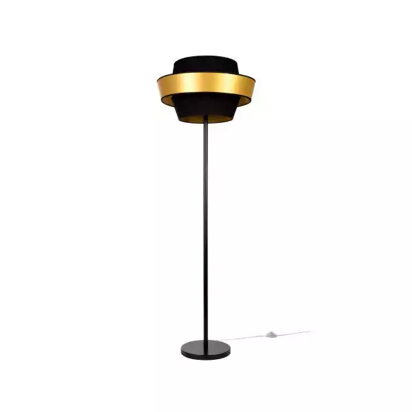 Lampa Podłogowa Preto Gold Czarno-Złota E27 Spot-Light