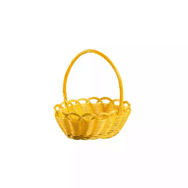 Koszyczek Wielkanocny 21 X 18 Cm Żółty