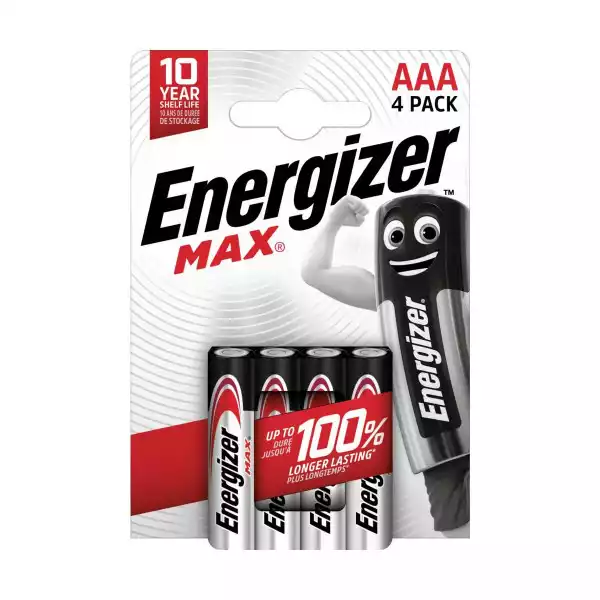 Bateria Alkaliczna Max Aaa/e92 4 Szt. Energizer