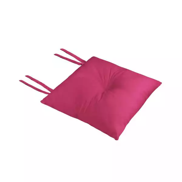 Poduszka Na Krzesło Silla Loneta Różowa 40 X 40 X 8 Cm