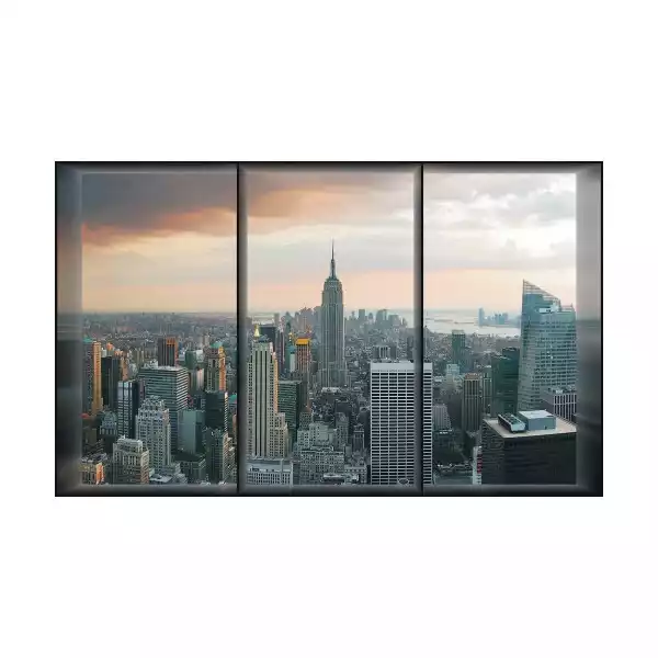 Fototapeta New York Window 152 X 104 Cm