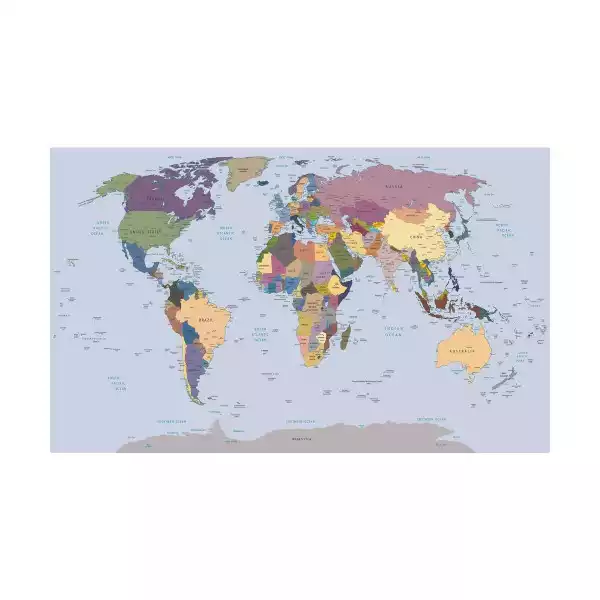 Fototapeta Mapa Świata 368 X 254 Cm