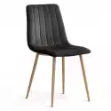 Krzesło Tux Czarny/ Noga Dąb