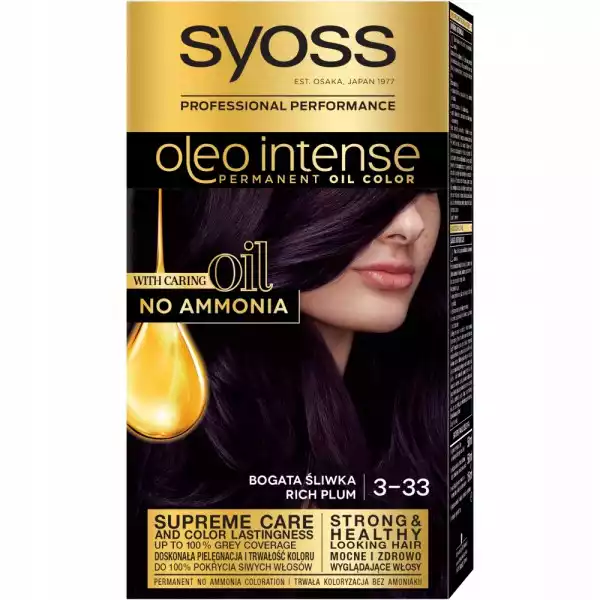 Syoss Oleo Intense Farba Do Włosów 3-33 Śliwka