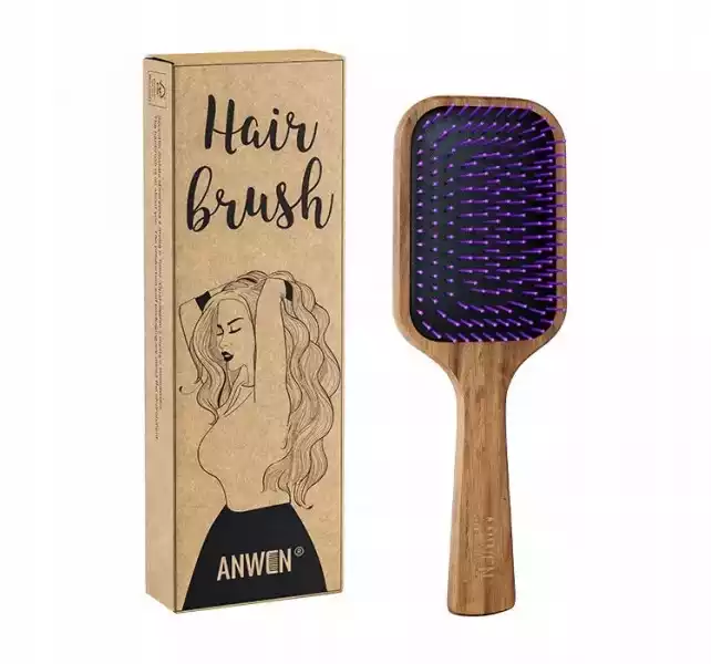 Anwen Hair Brush Drewniana Szczotka Do Włosów