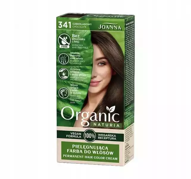 Joanna Naturia Organic Vegan Farba Do Włosów 341