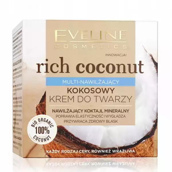Eveline Rich Coconut Krem Multi-Nawilżający 50Ml