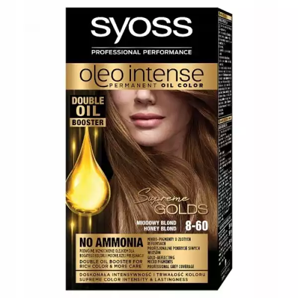 Syoss Oleo Intense Farba 8-60 Miodowy Blond