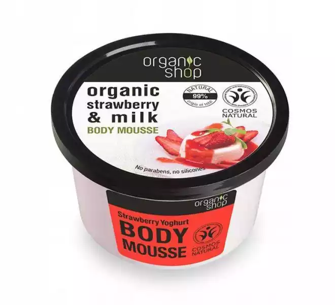 Organic Shop Mus Do Ciała Truskawkowy Jogurt 250Ml