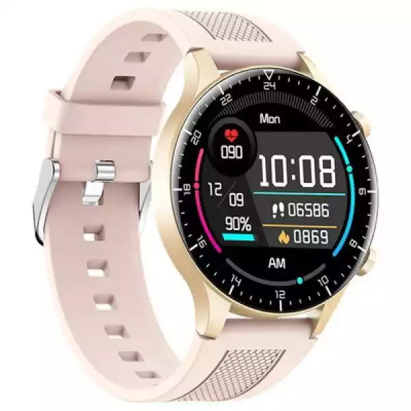Smartwatch Kumi Gw16T Pro Różowe Złoto