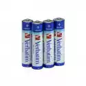 Verbatim Bateria Alkaliczna Lr3(Aaa)(4Szt. Blister)