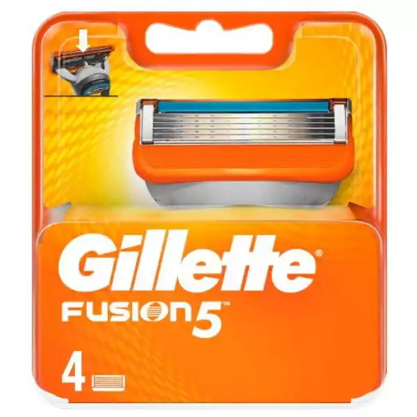 Gillette Fusion 5 4 Sztuki Nożyki Wkłady Ostrza