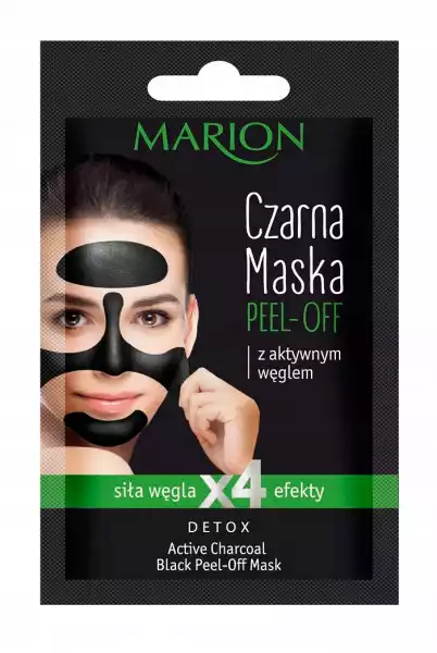 Marion Czarna Maska Z Aktywnym Węglem 6G
