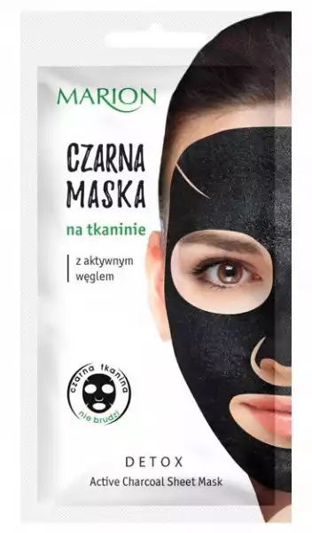Marion Czarna Maska Na Tkaninie Z Aktywnym Węglem