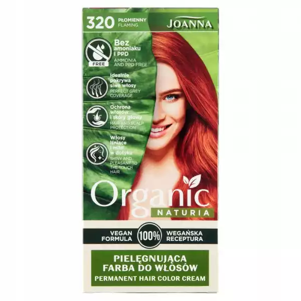 Joanna Naturia Organic Farba Włosów 320 Płomien