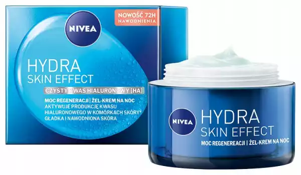 Nivea Hydra Skin Effect Żel-Krem Na Noc 50Ml