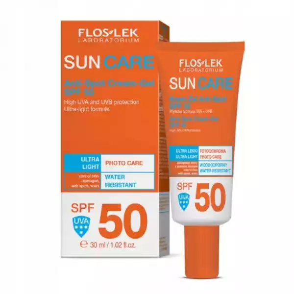 Floslek Sun Care Krem-Żel Anti-Spot Spf50 30Ml