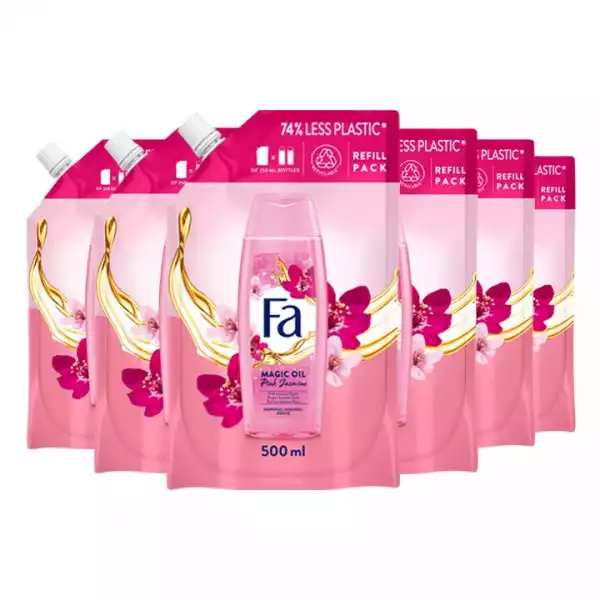 Fa Magic Oil Pink Jasmine Żel Prysznic Zapas 6X500