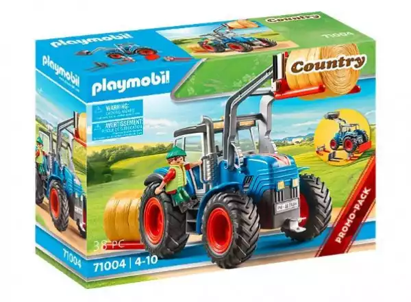 Playmobil Klocki Zestaw Z Figurkami Country 71004 Duży Traktor Z Akcesoriami