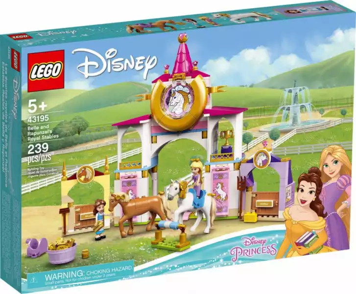 Lego Klocki Disney Princess 43195 Królewskie Stajnie Belli I Roszpunki