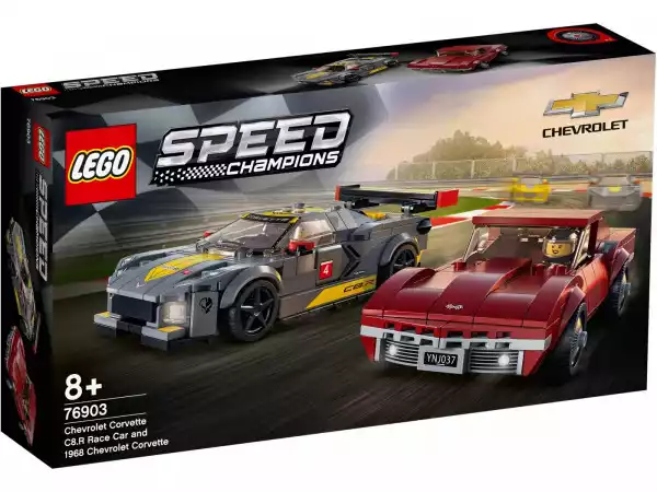 Lego Klocki Speed Champions 76903 Samochód Wyścigowy Chevrolet Corvette C8.r I 1968 Chevrolet Co