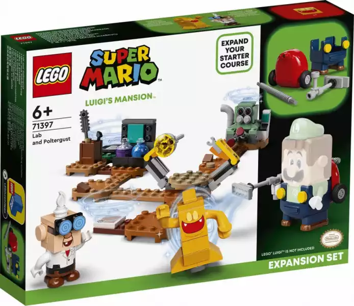 Lego Klocki Super Mario 71397 Laboratorium W Rezydencji Luigiego I Poltergust - Zestaw Rozszerza