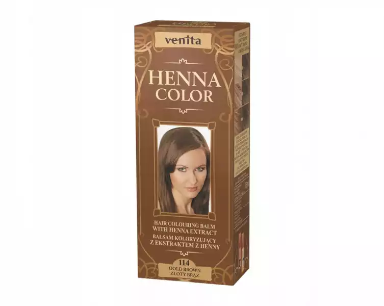 Venita Henna Color Balsam 114 Złoty Brąz 75Ml