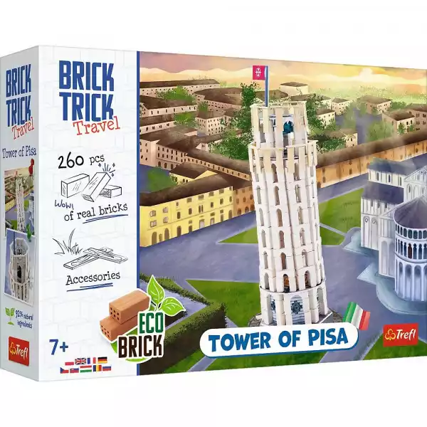 Trefl Klocki Brick Trick Podróże Krzywa Wieża W Pizie