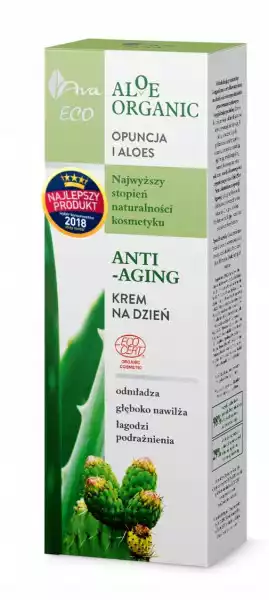 Ava Aloe Organic Krem Na Dzień Anti-Aging 50 Ml
