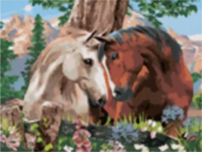 Norimpex Obraz Malowanie Po Numerach - Konie Pod Drzewem