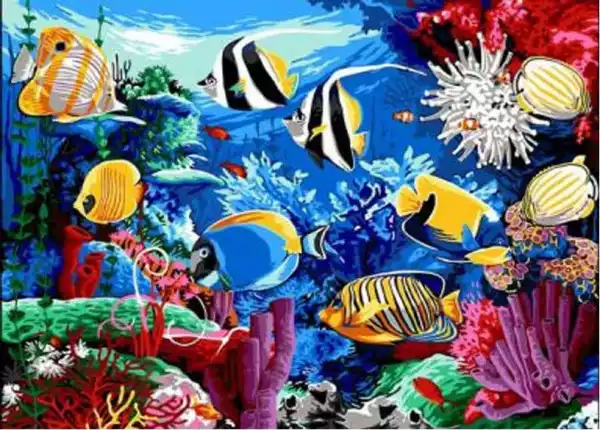 Norimpex Obraz Malowanie Po Numerach - Ryby W Oceanie