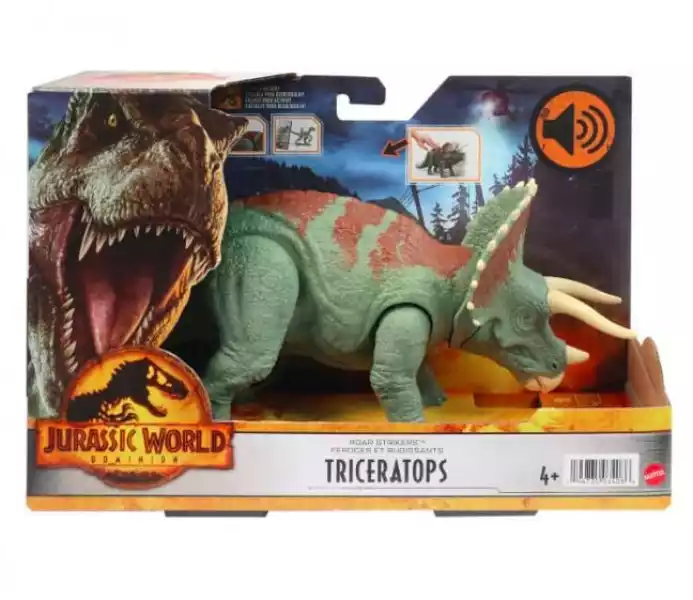 Mattel Figurka Jurassic World Triceratops Dziki Ryk