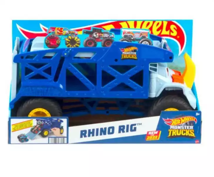 Hot Wheels Pojazd Rhino Rig Transporter Nosorożec