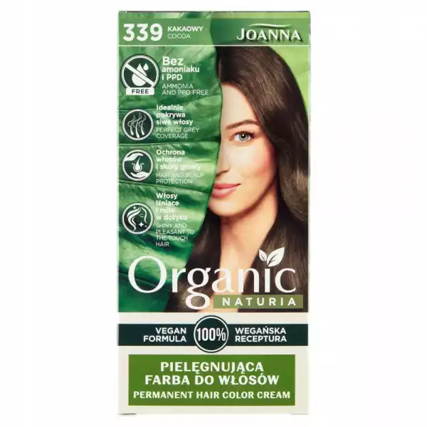 Joanna Naturia Organic Farba Włosów 339 Kakaowy