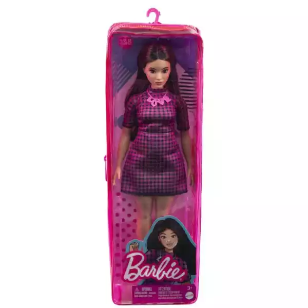 Mattel Barbie Fashionistas Lalka - Sukienka W Różową Kratkę