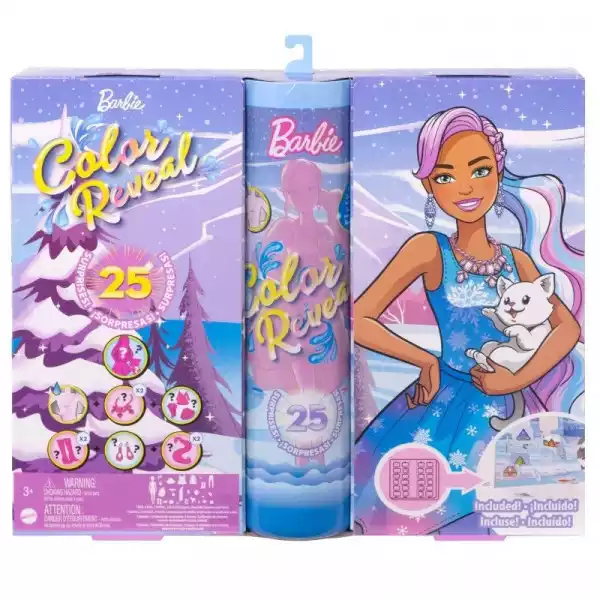 Mattel Kalendarz Adwentowy Barbie Color Reveal