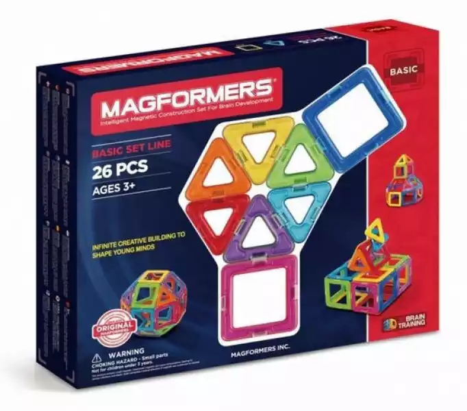 Magformers Klocki Magnetyczne Basic 26 Elementów