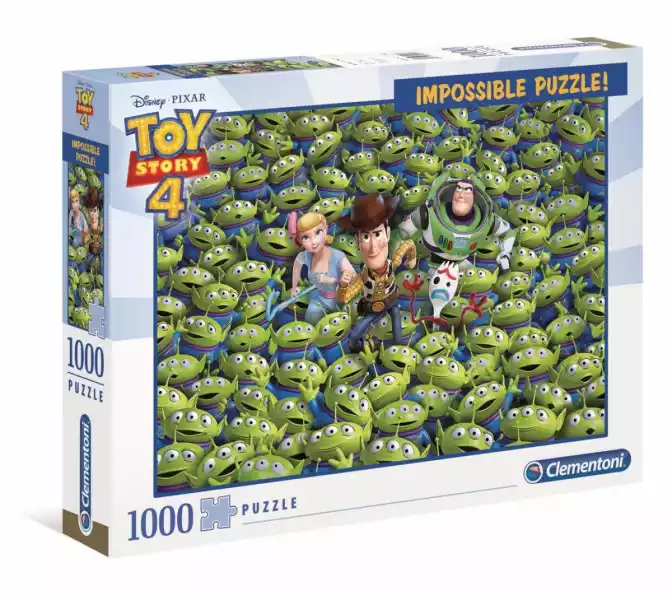 Clementoni Puzzle 1000 Elementów  Impossible Puzzle! Toy Story 4