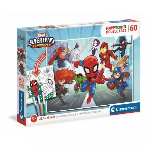 Clementoni Puzzle 60 Elementów Marvel Superhero