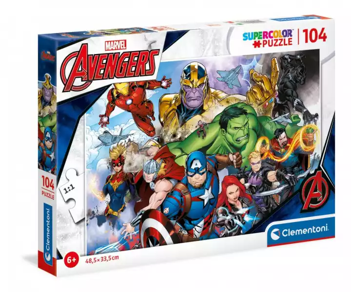 Clementoni Puzzle 104 Elementy Avengers