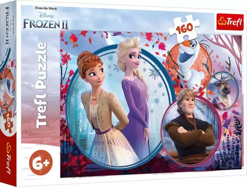 Trefl Puzzle 160 Elementów. Frozen 2 (Kraina Lodu) - Siostrzana Przygoda
