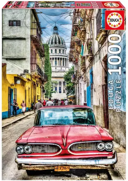 Educa Puzzle 1000 Elementów, Vintage Car In Old Havana