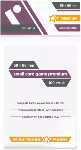 Rebel Koszulki 59 X 86Mm Small Card Game Premium