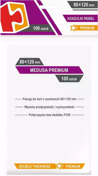 Rebel Koszulki 80X120Mm Medusa Premium 100 Sztuk